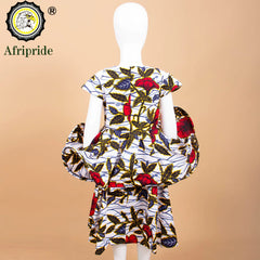 Kids African Print Princess Dress – Sleeveless Ankara Casual Mini Dress for Girls