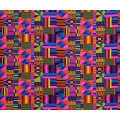 Buy African Ankara Wax Print Fabric – 100% Polyester Block Pattern Material for Sewing for only $4.31 at Flexi Africa!