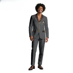 African Suits for Men Traditional Wedding Designed Slim Fit Jacket Pants Set with Breastbin High Quality Suit Mens Clothes - Free Delivery Worldwide only at Flexi Africa