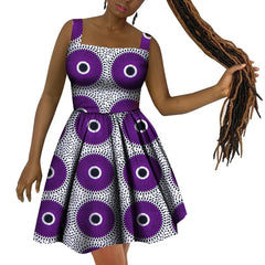 African Women’s Dress – Elegant Dashiki Wax Print Plus Size Dress, Traditional African Style Clothing - Free Delivery Worldwide only at Flexi Africa