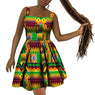 African Women’s Dress – Elegant Dashiki Wax Print Plus Size Dress, Traditional African Style Clothing - Free Delivery Worldwide only at Flexi Africa