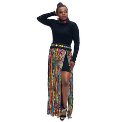 Buy Trendy African Women’s Handmade Multi-Rope Jewelry Set – Matching Tribal Shawl for only $55.99 at Flexi Africa!