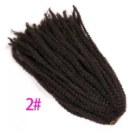 18" Afro Kinky Braiding Hair Synthetic Crochet Marly Braids Extensions 30 Strands Burgundy Black Ombre - Flexi Africa - Flexi Africa offers Free Delivery Worldwide - Vibrant African traditional clothing showcasing bold prints and intricate designs