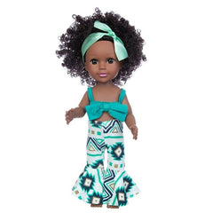 1PC African Black Baby Toy - 35cm Rubber Multi Style Explosion Head Baby Doll in Black Skin - Flexi Africa Worldwide Postage