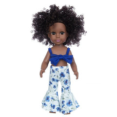 1PC African Black Baby Toy - 35cm Rubber Multi Style Explosion Head Baby Doll in Black Skin - Flexi Africa Worldwide Postage