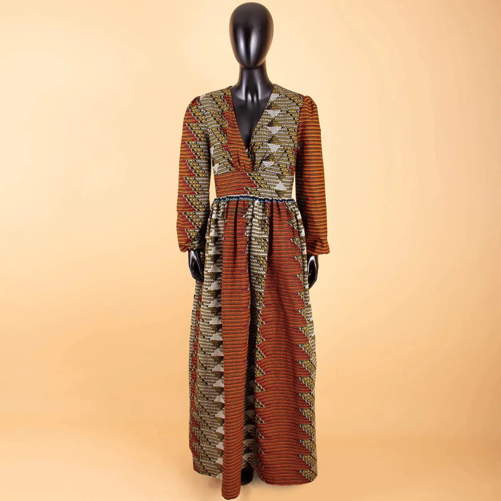 2026African Women Dress Ankara Print Pure Cotton Bazin Riche New Style Dress African Fabric Dashiki Outfits Maxi Dress S1825021 - Free Delivery Worldwide only at Flexi Africa