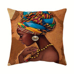 Buy 2PCS African American Woman Short Plush Cushion Covers - Soft, Vibrant, and Home Decor for only $5.84 at Flexi Africa!