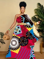 Buy Plus Size Women’s Summer Dress – South African Starry Sky and Sun Element Print for only $19.50 at Flexi Africa!
