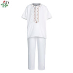 Buy Shirt Pants 2PC Set For Kids Boys African Children Short Sleeve Top Trouser Suit Robe for only $22.12 at Flexi Africa!