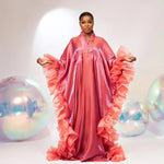 African Ankara Evening Dress for Women – Luxurious Batwing Dashiki Gown - Free Delivery Worldwide only at Flexi Africa