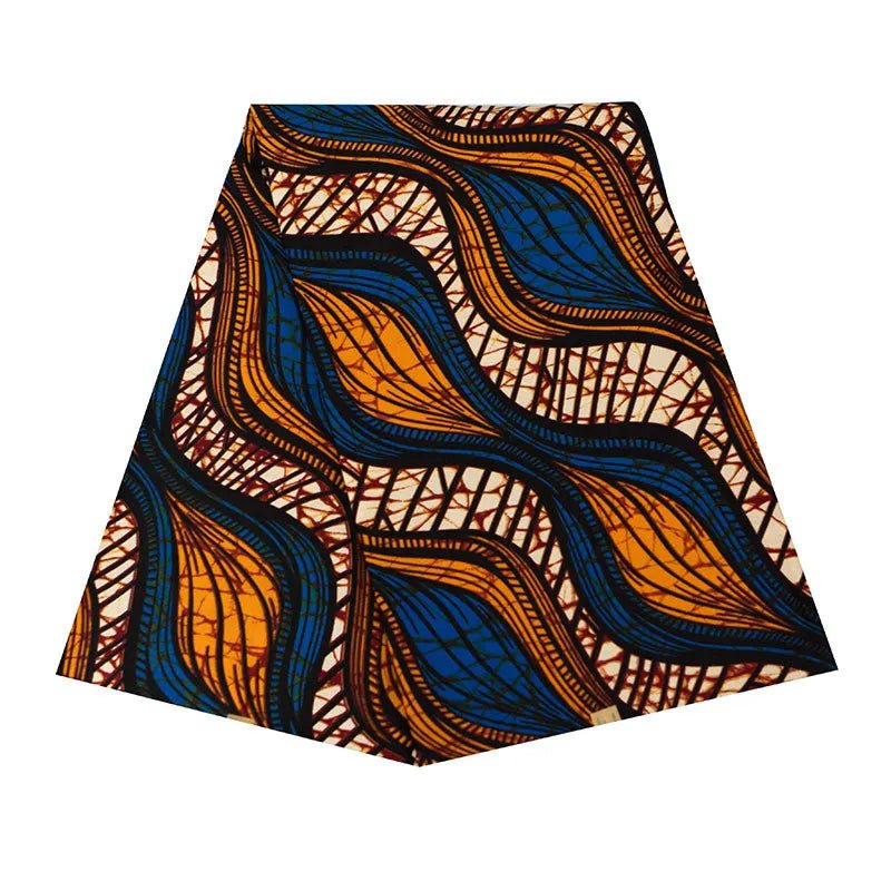 African Ankara Prints Wax Fabric Patchwork Retro Style Warp Sewing Woman Dress Craft DIY Africa Material 100% Polyester By Yard - Free Delivery Worldwide only at Flexi Africa