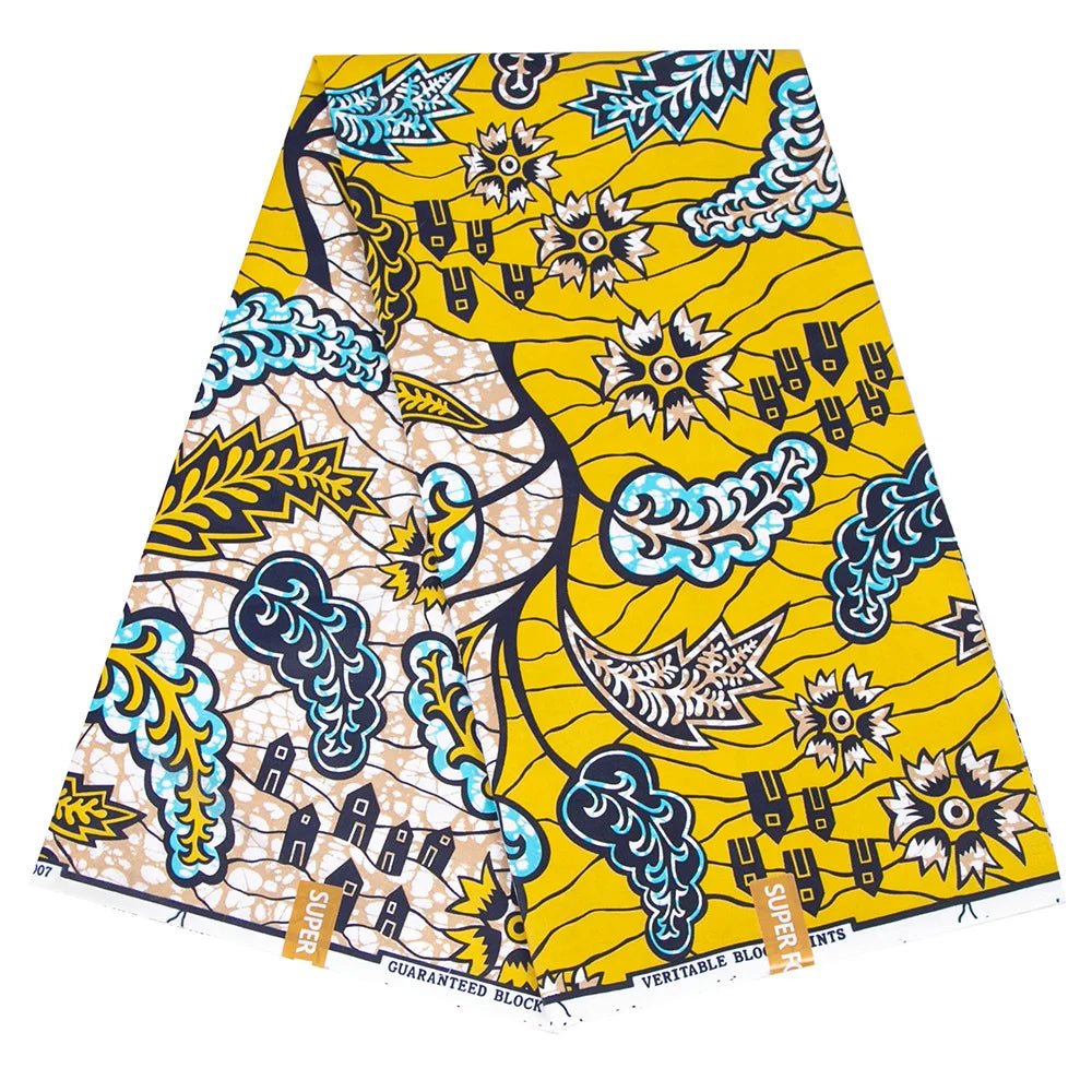 African Ankara Prints Wax Fabric Patchwork Retro Style Warp Sewing Woman Dress Craft DIY Africa Material 100% Polyester By Yard - Free Delivery Worldwide only at Flexi Africa