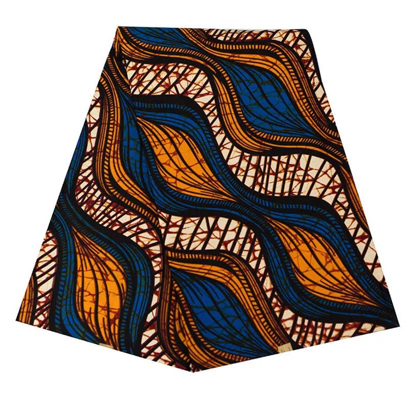 African Ankara Prints Wax Fabric Patchwork Retro Style Warp Sewing Woman Dress Craft DIY Africa Material 100% Polyester By Yard - Free Delivery Worldwide only at Flexi Africa
