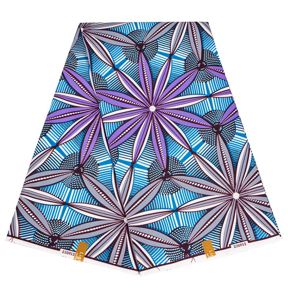 Buy African Ankara Wax Print Fabric – 100% Polyester Block Pattern Material for Sewing for only $4.31 at Flexi Africa!