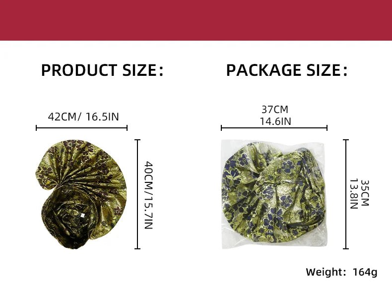 African Auto Gele Headwrap – Bold Fan - Shaped Ready - Made Headtie for Women - Free Delivery Worldwide only at Flexi Africa