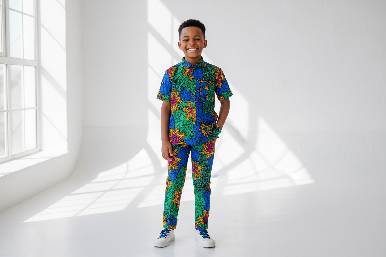 african boy wearing clothes