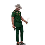 African Couples Matching Clothes – Handmade Bazin Riche Ankara Print for Women and Men - Free Delivery Worldwide only at Flexi Africa