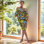 African Dashiki Ankara 2PC Dress & Headband Set – Traditional Women’s Fashion - Free Delivery Worldwide only at Flexi Africa