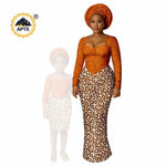 African Dashiki Long Dresses – Ankara Mom and Daughter Matching Family Wear - Free Delivery Worldwide only at Flexi Africa