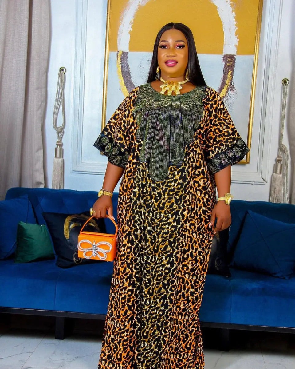 Buy African Dresses Dashiki Ankara Outfits Evening Gown Dubai Kaftan Abaya Robe Outfits for only $34.24 at Flexi Africa