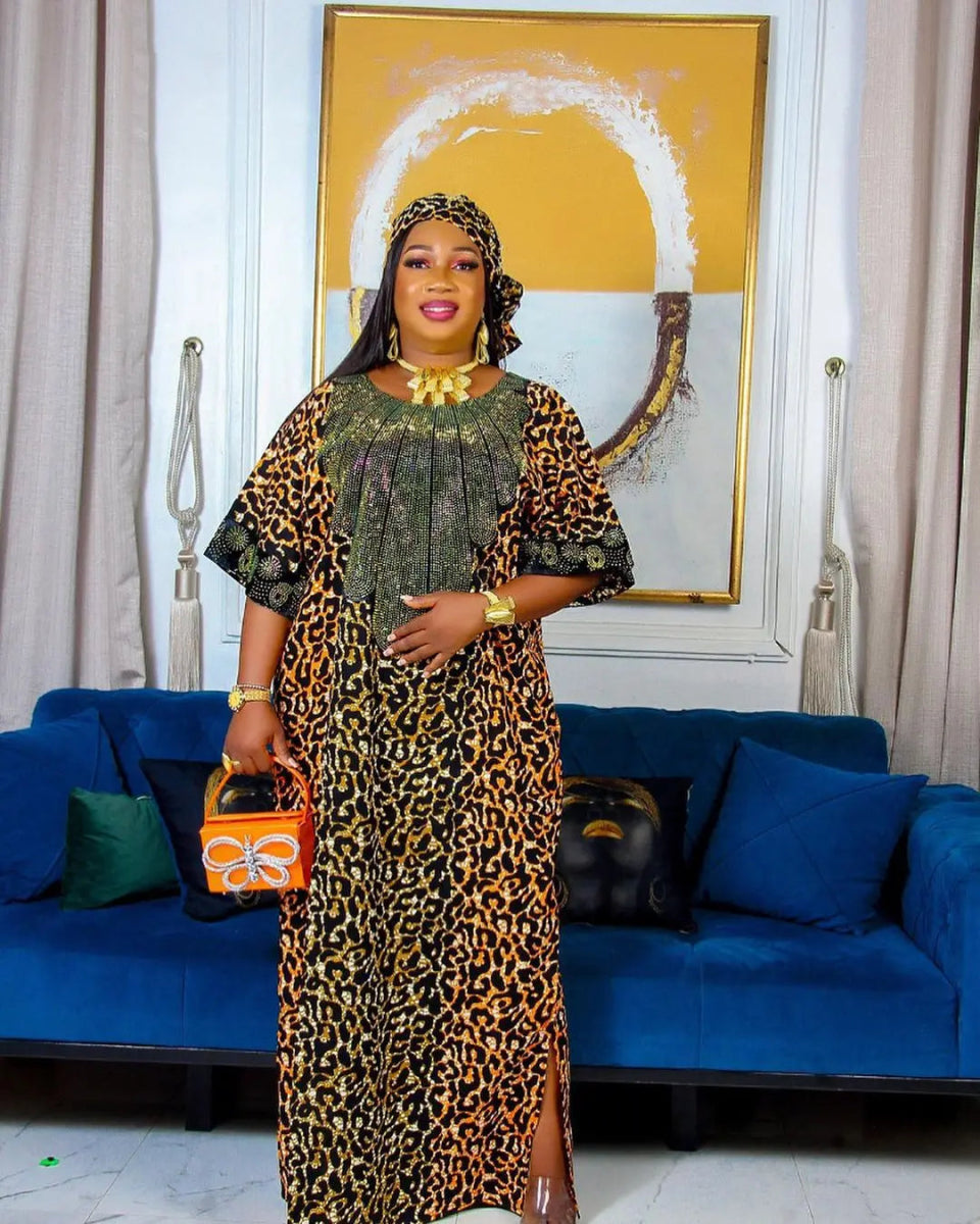 Buy African Dresses Dashiki Ankara Outfits Evening Gown Dubai Kaftan Abaya Robe Outfits for only $34.24 at Flexi Africa