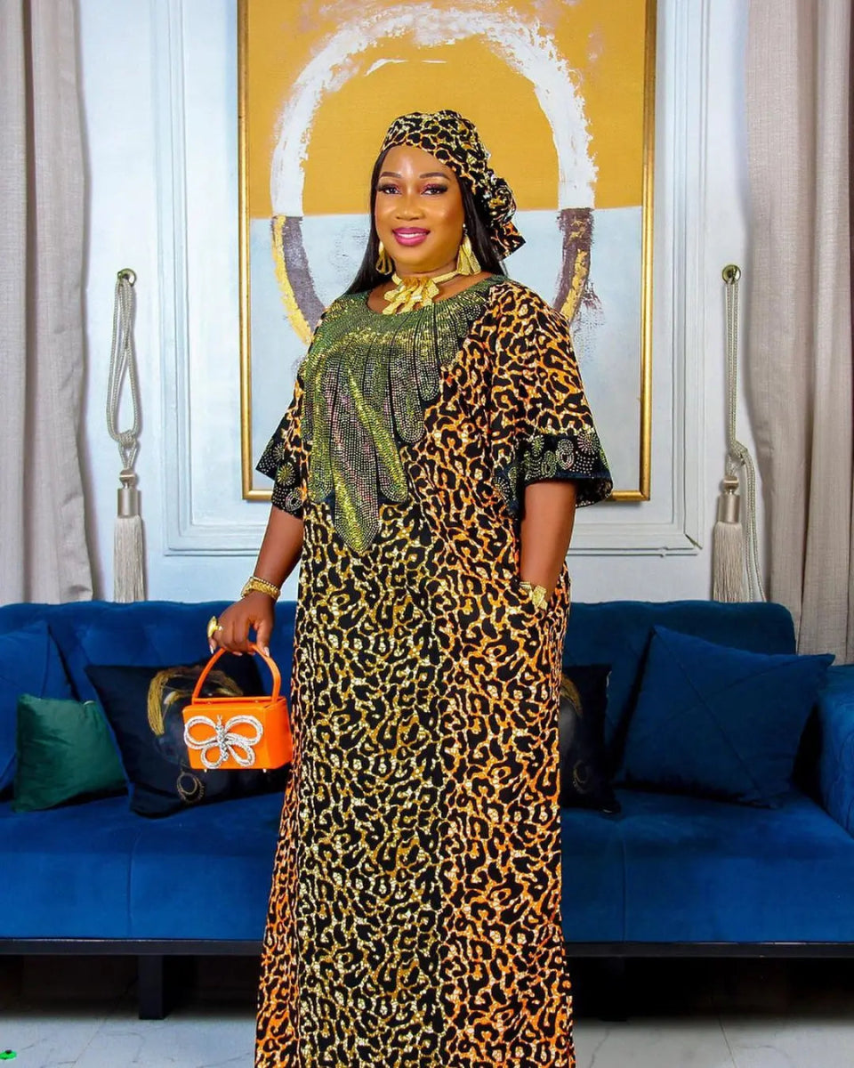 Buy African Dresses Dashiki Ankara Outfits Evening Gown Dubai Kaftan Abaya Robe Outfits for only $34.24 at Flexi Africa
