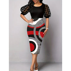 African Dresses For Women 2024 Summer Autumn Africa Clothing Elegant Office Sexy Chic Cocktail Lady Night Party Slim Fit Dress - Free Delivery Worldwide only at Flexi Africa