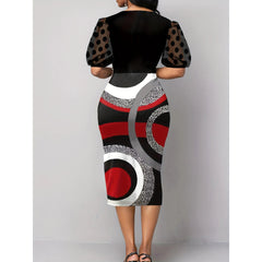 African Dresses For Women 2024 Summer Autumn Africa Clothing Elegant Office Sexy Chic Cocktail Lady Night Party Slim Fit Dress - Free Delivery Worldwide only at Flexi Africa