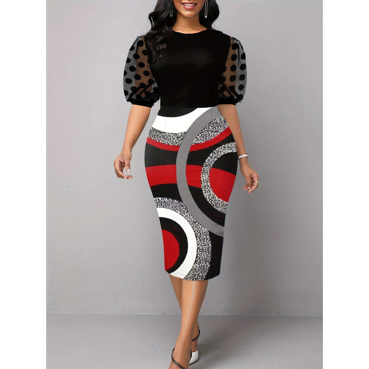 African Dresses For Women 2024 Summer Autumn Africa Clothing Elegant Office Sexy Chic Cocktail Lady Night Party Slim Fit Dress - Free Delivery Worldwide only at Flexi Africa