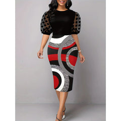African Dresses For Women 2024 Summer Autumn Africa Clothing Elegant Office Sexy Chic Cocktail Lady Night Party Slim Fit Dress - Free Delivery Worldwide only at Flexi Africa