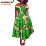 African Dresses for Women Ankara Print Off Shoulder Traditional African Clothing Strapless Dress Ankara Attire