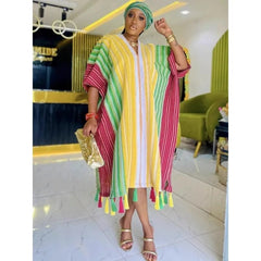 African Dresses For Women Dashiki Long Maxi Dress Ladies Traditional African Clothing Fairy Dreess 2025 Summer Plus Size Dress - Free Delivery Worldwide only at Flexi Africa