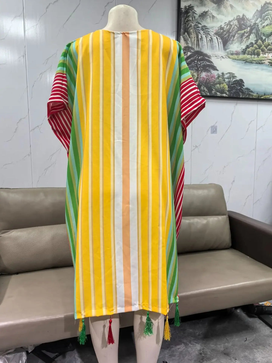 African Dresses For Women Dashiki Long Maxi Dress Ladies Traditional African Clothing Fairy Dreess 2025 Summer Plus Size Dress - Free Delivery Worldwide only at Flexi Africa