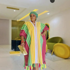 African Dresses For Women Dashiki Long Maxi Dress Ladies Traditional African Clothing Fairy Dreess 2025 Summer Plus Size Dress - Free Delivery Worldwide only at Flexi Africa