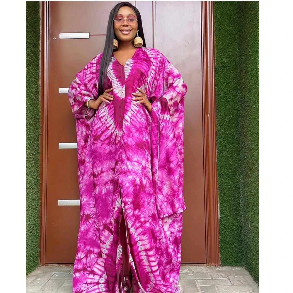 African Dresses for Women Hijab Kaftan Print Loose Boubou Robe Africa Clothes Ankara Dashiki Dubai Abaya Scarf Gown Caftan Dress - Free Delivery Worldwide only at Flexi Africa