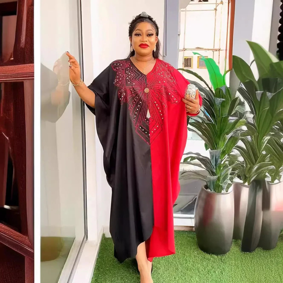 African Dresses for Women Hijab Kaftan Print Loose Boubou Robe Africa Clothes Ankara Dashiki Dubai Abaya Scarf Gown Caftan Dress - Free Delivery Worldwide only at Flexi Africa