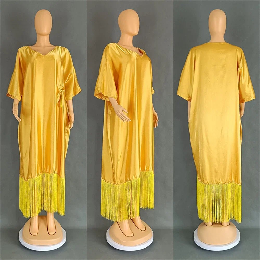 African Dresses for Women Hijab Kaftan Print Loose Boubou Robe Africa Clothes Ankara Dashiki Dubai Abaya Scarf Gown Caftan Dress - Free Delivery Worldwide only at Flexi Africa