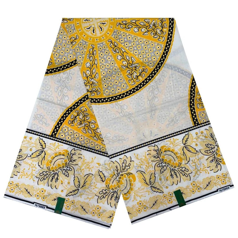 African Fabrics Wax 100% Cotton Wax Prints Good Quality Wax Loincloth For Women Dress 6 Yards - Free Delivery Worldwide only at Flexi Africa