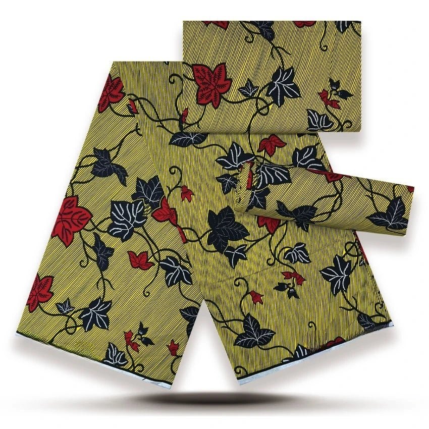 African Fabrics Wax 100% Cotton Wax Prints Good Quality Wax Loincloth For Women Dress 6 Yards