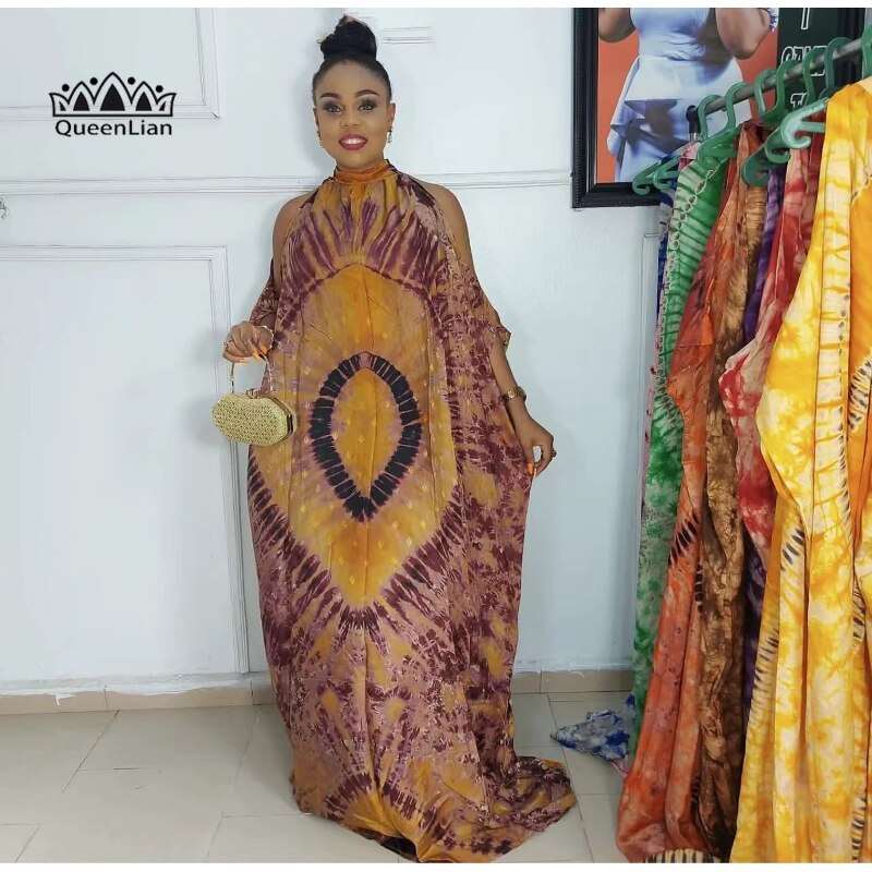 African Heritage Classic Pattern Chiffon Off-the-Shoulder Plus Size Dress - Flexi Africa - Flexi Africa offers Free Delivery Worldwide - Vibrant African traditional clothing showcasing bold prints and intricate designs