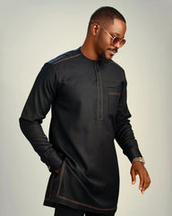 African Men Traditional Outfit Nigeria Africa Luxury Fashion Clothes Men'S T-Shirt Polo Shirts 2 Piece Sets - Free Delivery Worldwide only at Flexi Africa