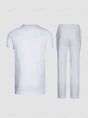 African Men Traditional Short Sleeve Outfit Nigeria Summer Africa Luxury Fashion Clothes Men'S T-Shirt Polo Shirts 2 Piece Sets - Free Delivery Worldwide only at Flexi Africa