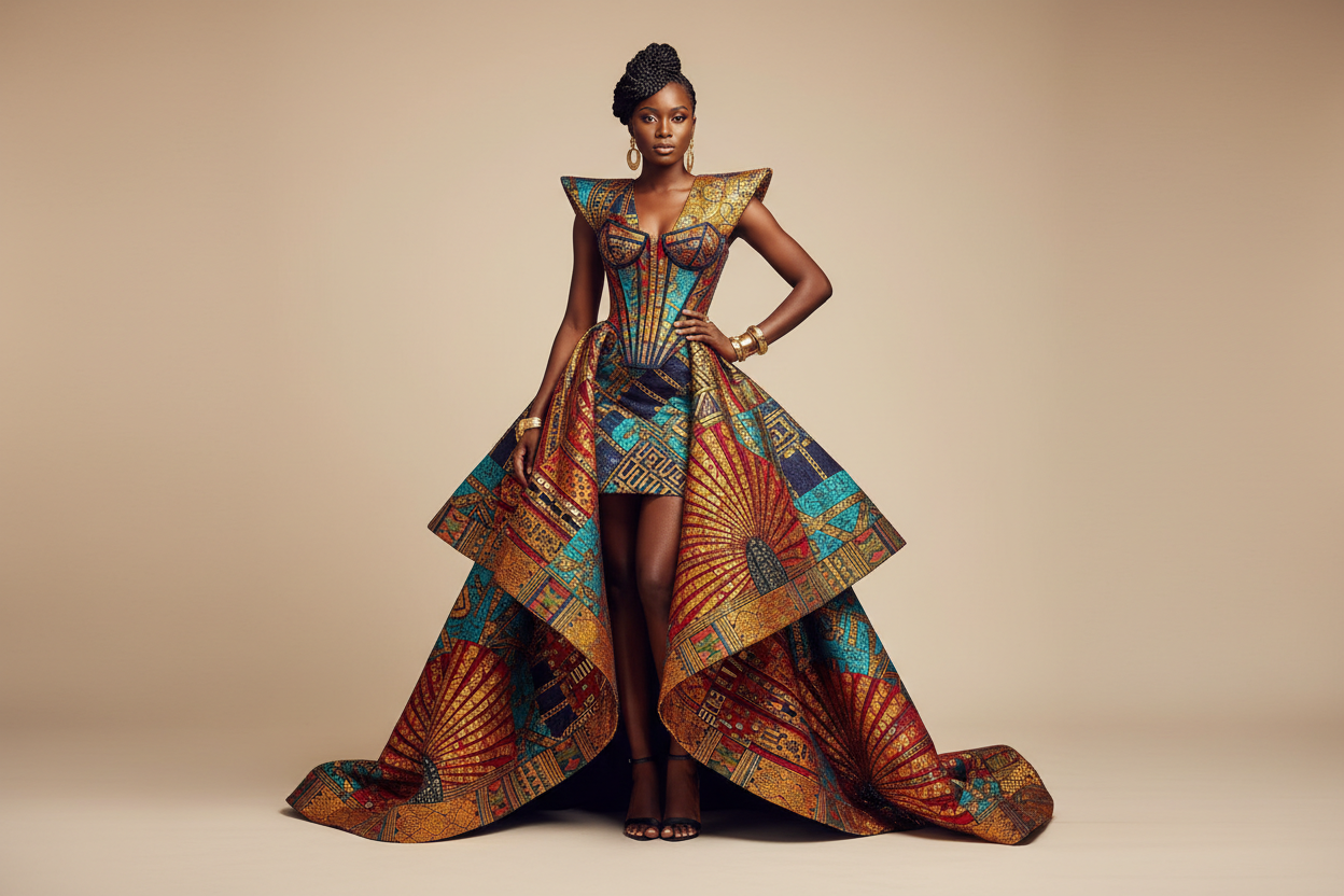 african modern woman dress