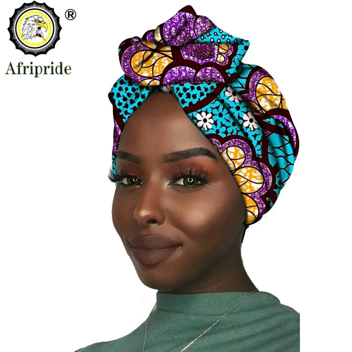 Women's African Headwrap – Traditional Cotton Wax Print Headtie & Scarf - Free Delivery Worldwide only at Flexi Africa