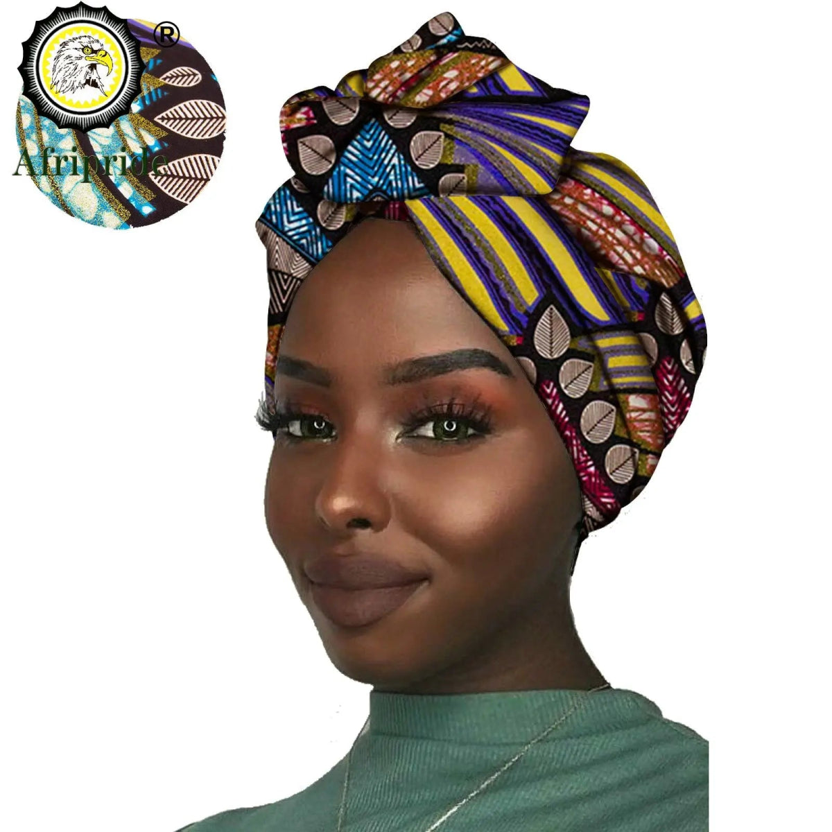 Women's African Headwrap – Traditional Cotton Wax Print Headtie & Scarf - Free Delivery Worldwide only at Flexi Africa