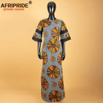 African Print Dashiki Bodycon Maxi Dress – Half Sleeve Ankara Party Wear - Free Delivery Worldwide only at Flexi Africa