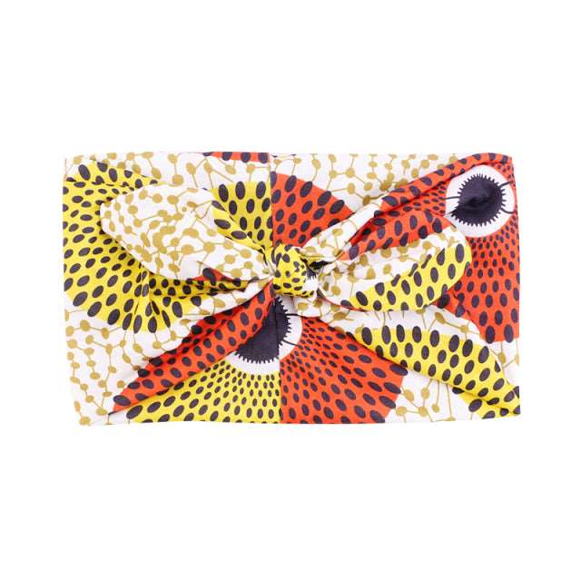 African Print Stretch Bandana Head Wrap Floral Ankara Dashiki Women - Flexi Africa - Flexi Africa offers Free Delivery Worldwide - Vibrant African traditional clothing showcasing bold prints and intricate designs