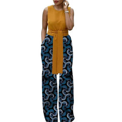 African Print Women Women's Wide Leg Pants Nigerian Fashion Female Loose Trousers Outfits - Flexi Africa www.flexiafrica.com