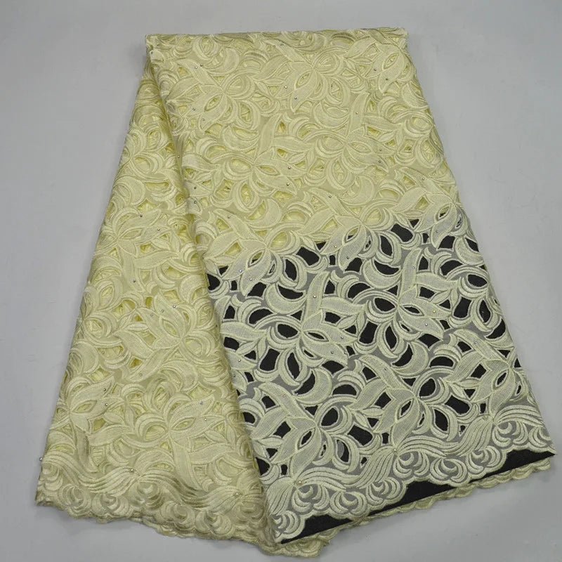 African Voile Lace Fabric – Cotton Lace for Wedding & Party Dresses - Free Delivery Worldwide only at Flexi Africa
