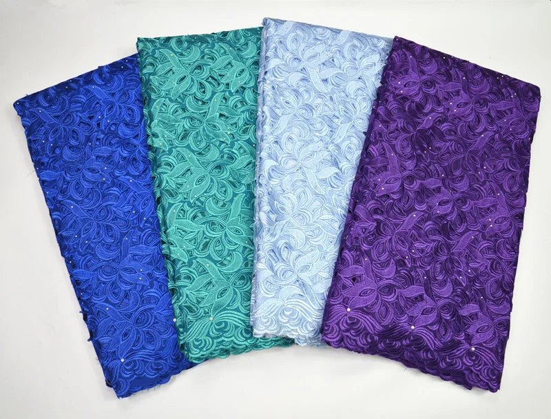 African Voile Lace Fabric – Cotton Lace for Wedding & Party Dresses - Free Delivery Worldwide only at Flexi Africa